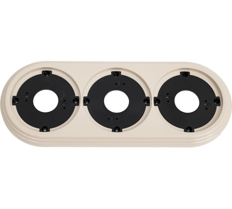 Рамка МЕЗОНИНЪ 3-местная пластиковая, цвет - слоновая кость GE30703-02