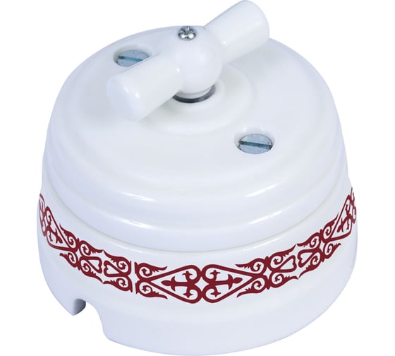 Выключатель МЕЗОНИНЪ проходной поворотный 2 положения,цвет-МЕДЕО пурпур GE70404-78 1