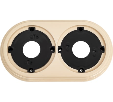 Рамка МЕЗОНИНЪ 2-местная пластиковая, цвет - слоновая кость GE30702-02