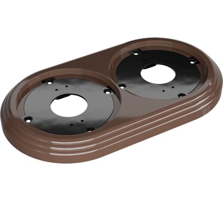 Рамка МЕЗОНИНЪ 2-местная пластиковая, цвет - какао GE30702-70