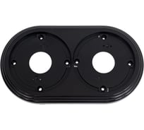 Рамка МЕЗОНИНЪ 2-местная пластиковая, цвет - черный GE30702-05