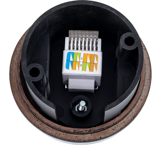 Розетка МЕЗОНИНЪ компьютерная RJ45, цвет - черный, БЕЗ КОЛЬЦА GE70341-05k