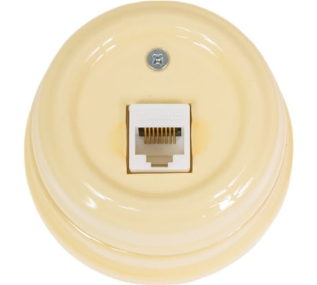 Розетка МЕЗОНИНЪ компьютерная RJ45, цвет - слоновая кость GE70341-02