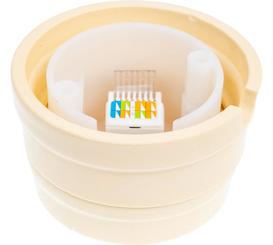 Розетка МЕЗОНИНЪ компьютерная RJ45, цвет - слоновая кость GE70341-02