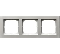 Рамка Ospel Sonata 3-ая, серебро матовое R-3R/38