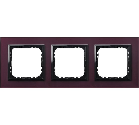 Рамка Ospel Sonata 3-ая, стекло сливовое R-3RGC/61/25 1