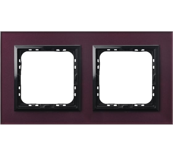 Рамка Ospel Sonata 2-ая, сливовое стекло R-2RGC/61/25 1