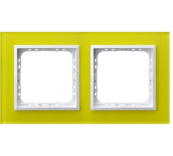 Рамка Ospel Sonata 2-ая, стекло, лимон R-2RGC/60/00 1