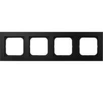 Рамка Ospel Sonata 4-ая, черный металлик R-4R/33