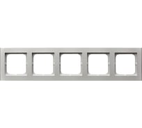 Рамка Ospel Sonata 5-ая, матовое серебро R-5R/38