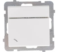 Одноклавишный переключатель Ospel Sonata с подсветкой, без рамки, бежевый LP-3RS/m/27