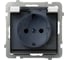 Розетка Ospel Sonata 1-ая с/з, IP44, с крышкой, Schuko, без рамки, белый GPH-1RS/m/00/d 1