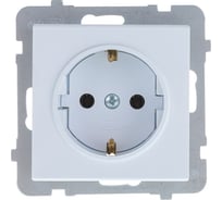 Розетка Ospel Sonata 1-я с/з Schuko, без рамки GP-1RS/m/00