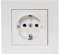 Розетка Arvia Electric с заземлением белый цвет 20011000217