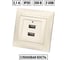 Розетка TDM ELECTRIC 2USB порт 2,1А 5В слоновая кость "Лама" SQ1815-0141 2