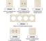 Розетка TDM ELECTRIC 2USB порт 2,1А 5В слоновая кость "Лама" SQ1815-0141 6