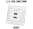 Розетка TDM ELECTRIC 2USB порт 2,1А 5В белая "Лама" SQ1815-0041 2