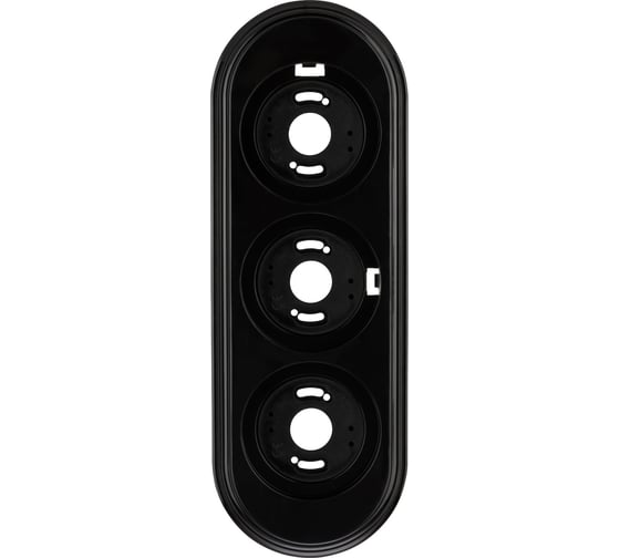 Рамка TDM ELECTRIC 3-х постовая, черная «Виви» SQ1820-1291 1