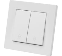 Выключатель TDM ELECTRIC на 2 направления 2 кл. 10А белый "Сенеж" SQ1816-0016
