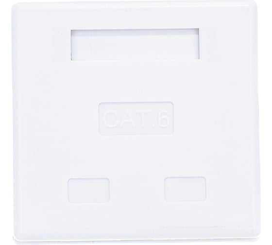 Компьютерная розетка SUPRLAN 8P8C /RJ-45/, UTP, Cat.6, 2 порта 10-0310