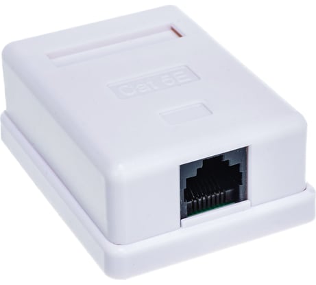 Компьютерная розетка SUPRLAN 8P8C /RJ-45/, UTP, Cat.5e, 1 порт 10-0307