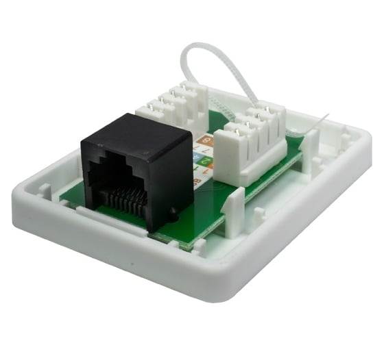 Компьютерная розетка SUPRLAN 8P8C /RJ-45/, UTP, Cat.5e, 1 порт 10-0307