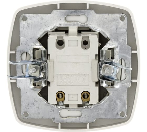 Выключатель EKF Париж, 1-клавишный, с индикатором, 10А, белый, Simple, SQ ESV10-121-10
