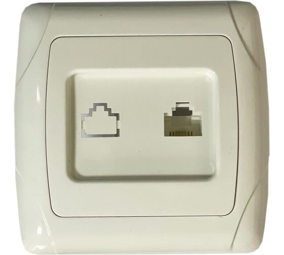 Розетка телефонная ARTSUN STANDART SO PH-1-W