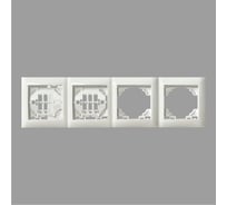 Рамка четверная горизонтальная ARTSUN STANDART F-4G-W