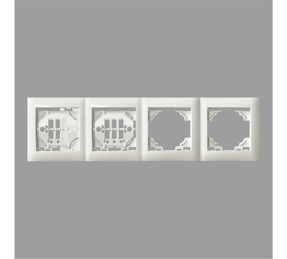 Рамка четверная горизонтальная ARTSUN STANDART F-4G-W 1
