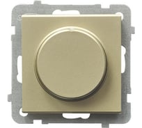 Поворотно-нажимной светорегулятор Ospel Sonata шампанский золотой LP-8RL2/m/39