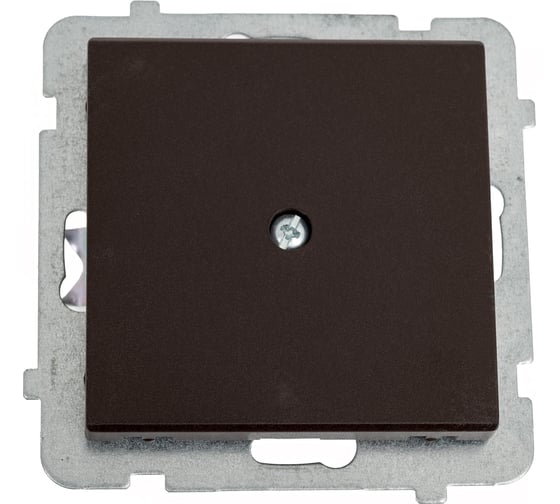 Заглушка Ospel Sonata, без рамки, шоколадный металлик Z-1R/m/40 1