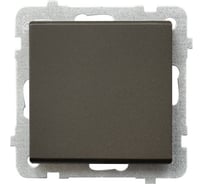 Выключатель Ospel Sonata, 1-клавишный, без рамки, шоколадный металлик LP-1R/m/40