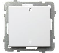 Выключатель Ospel Sonata, 2-полюсный, без рамки, белый LP-11R/m/00