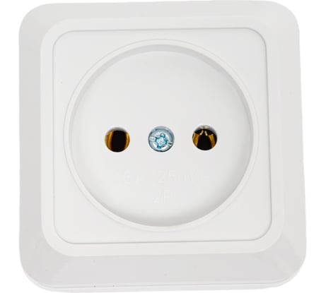 Розетка без заземления ARTSUN (накладная) (PC-поликарбонат) BASIC SO 16-1-W