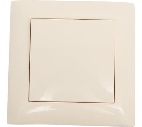 Выключатель одноклавишный ARTSUN, слоновая кость встраиваемый STANDART 01-0101-02