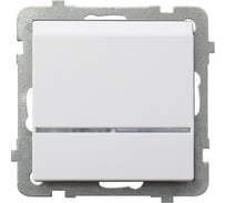 Карточный выключатель с подсветкой Ospel Sonata, без рамки, белый LP-15RS/m/00