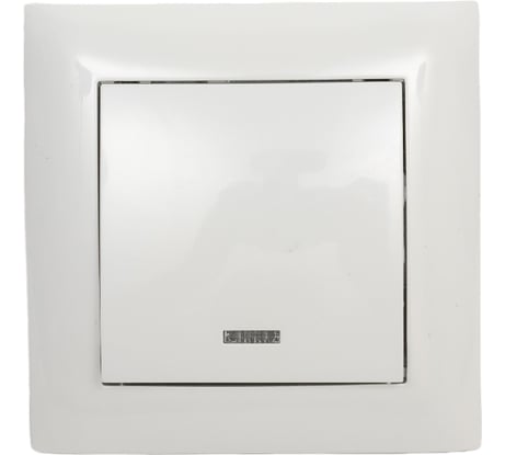 Выключатель одноклавишный ARTSUN с индикатором встраиваемый STANDART SW 10-1B-W