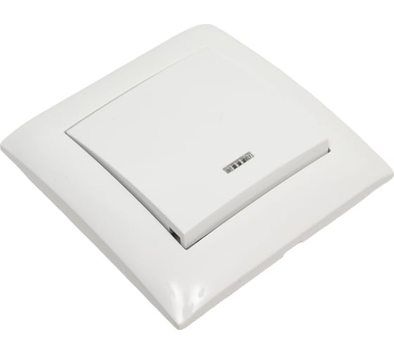 Выключатель одноклавишный ARTSUN с индикатором встраиваемый STANDART SW 10-1B-W