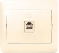 Розетка Phone EKF 1-мест. беж. София Simple SQ ELT01-034-20