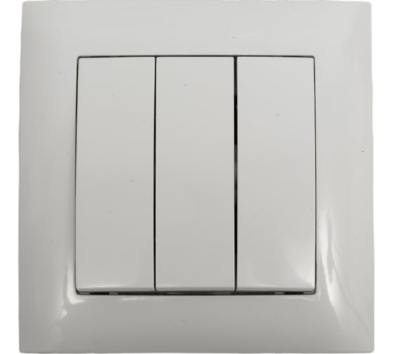 Выключатель трехклавишный ARTSUN встраиваемый STANDART SW 10-3-W 1