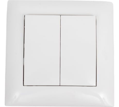 Выключатель двухклавишный ARTSUN встраиваемый STANDART SW 10-2-W