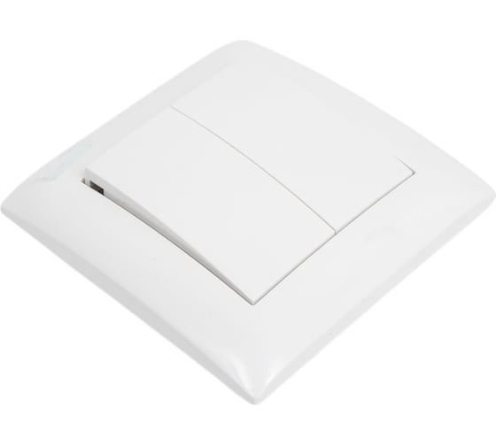 Выключатель двухклавишный ARTSUN встраиваемый STANDART SW 10-2-W