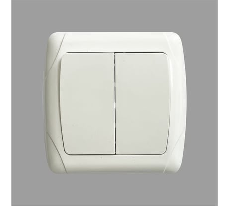 Выключатель двухклавишный ARTSUN встраиваемый OPTIMAL SW 10-2-W