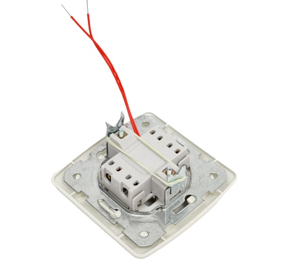 Выключатель двухклавишный ARTSUN встраиваемый OPTIMAL SW 10-2-W
