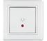 Выключатель кнопочный для освещения Aling-conel PRESTIGE с индикацией 10A 250V белый (арт. ) 609I.00 1