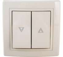 Выключатель кнопочный для жалюзи Aling-conel PRESTIGE 10А 250V кремовый (арт. ) 6075.99