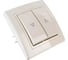 Выключатель кнопочный для жалюзи Aling-conel PRESTIGE 10А 250V кремовый (арт. ) 6075.99 2