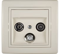 Розетка Aling-conel PRESTIGE TV/FM оконечная кремовая (арт. ) 612Z.99
