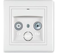 Розетка Aling-conel PRESTIGE TV/FM оконечная белая (арт. ) 612Z.00